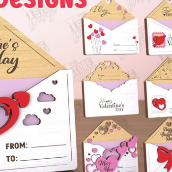 Intra απο ξύλο plywood 3mm-4mm πάχος – Πακέτο με δωροκάρτα για την ημέρα του Αγίου Βαλεντίνου Δίασταση  20x20 cm INTRAFABR-110259774 - Image 1