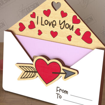 Intra απο ξύλο plywood 3mm-4mm πάχος – Πακέτο με δωροκάρτα για την ημέρα του Αγίου Βαλεντίνου Δίασταση  20x20 cm INTRAFABR-110262269 - Image 9