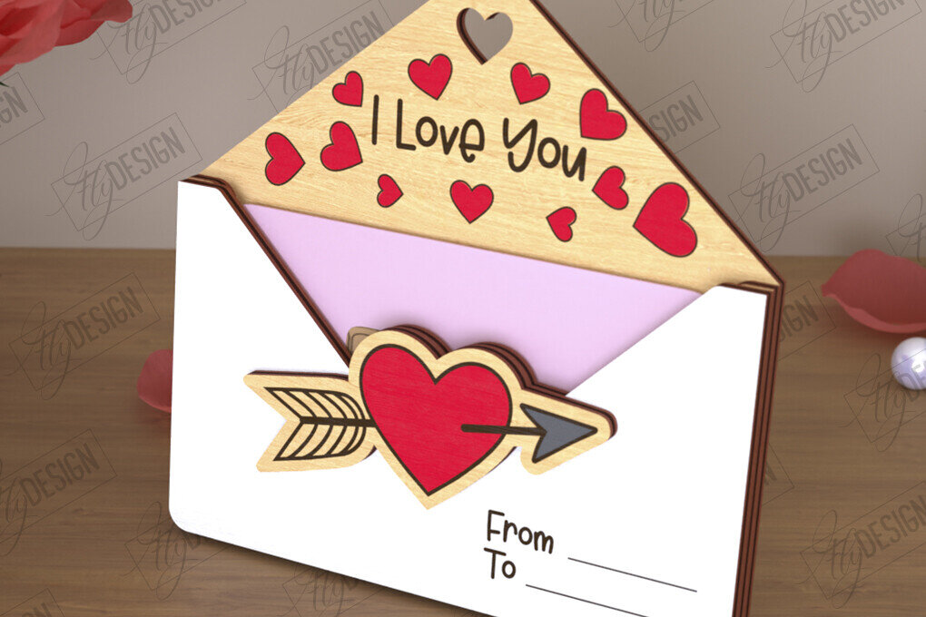 Intra απο ξύλο plywood 3mm-4mm πάχος – Κάτοχος δωροκάρτας για την ημέρα του Αγίου Βαλεντίνου | Δώρο Δίασταση  20x20 cm INTRAFABR-110261973