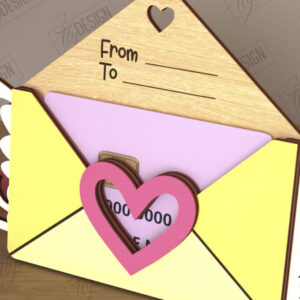 Intra απο ξύλο plywood 3mm-4mm πάχος – Κάτοχος δωροκάρτας για την ημέρα του Αγίου Βαλεντίνου | Δώρο Δίασταση  20x20 cm INTRAFABR-110261986