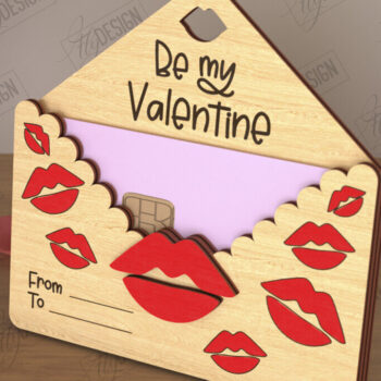 Intra απο ξύλο plywood 3mm-4mm πάχος – Κάτοχος δωροκάρτας για την ημέρα του Αγίου Βαλεντίνου | Δώρο Δίασταση  20x20 cm INTRAFABR-110261990 - Image 1