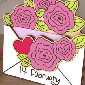 Intra απο ξύλο plywood 3mm-4mm πάχος – Κάτοχος δωροκάρτας για την ημέρα του Αγίου Βαλεντίνου | Δώρο Δίασταση  20x20 cm INTRAFABR-110262013