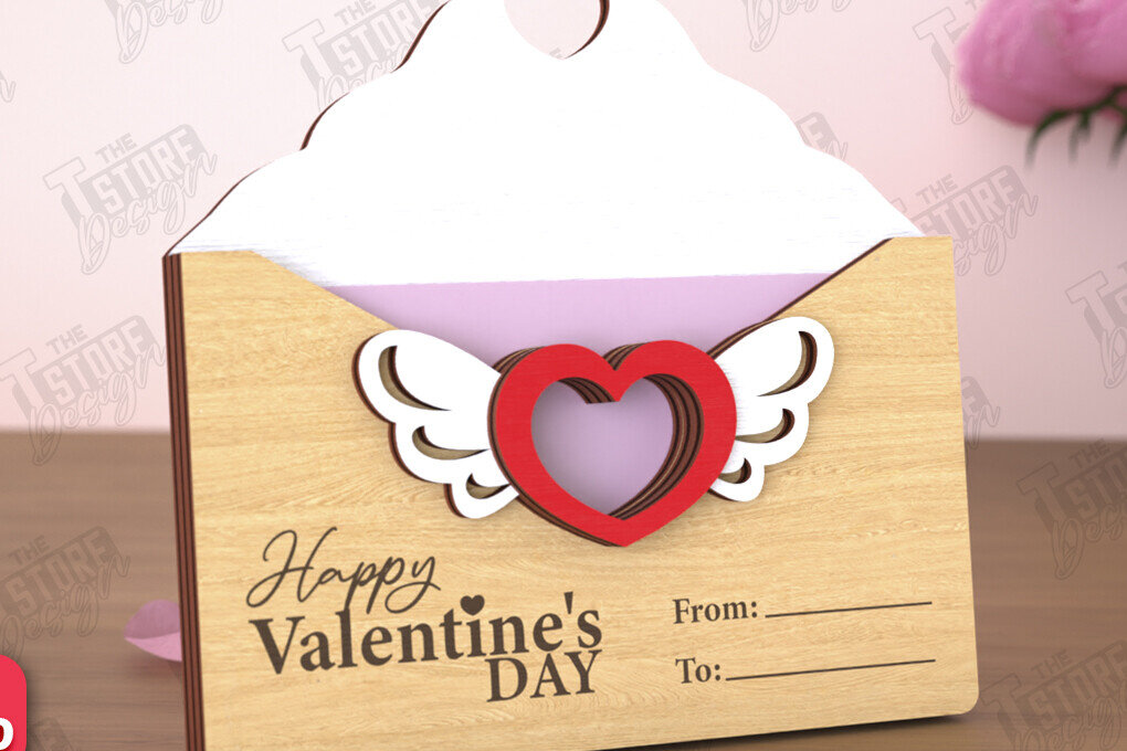 Intra απο ξύλο plywood 3mm-4mm πάχος – Κάτοχος δωροκάρτας για την ημέρα του Αγίου Βαλεντίνου | Δώρο Δίασταση  20x20 cm INTRAFABR-110259565