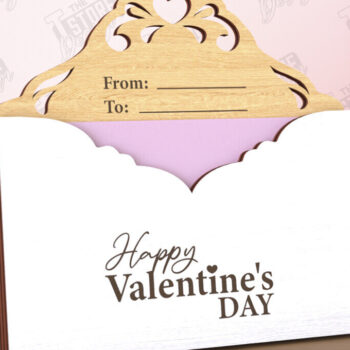 Intra απο ξύλο plywood 3mm-4mm πάχος – Κάτοχος δωροκάρτας για την ημέρα του Αγίου Βαλεντίνου | Δώρο Δίασταση  20x20 cm INTRAFABR-110259589 - Image 1