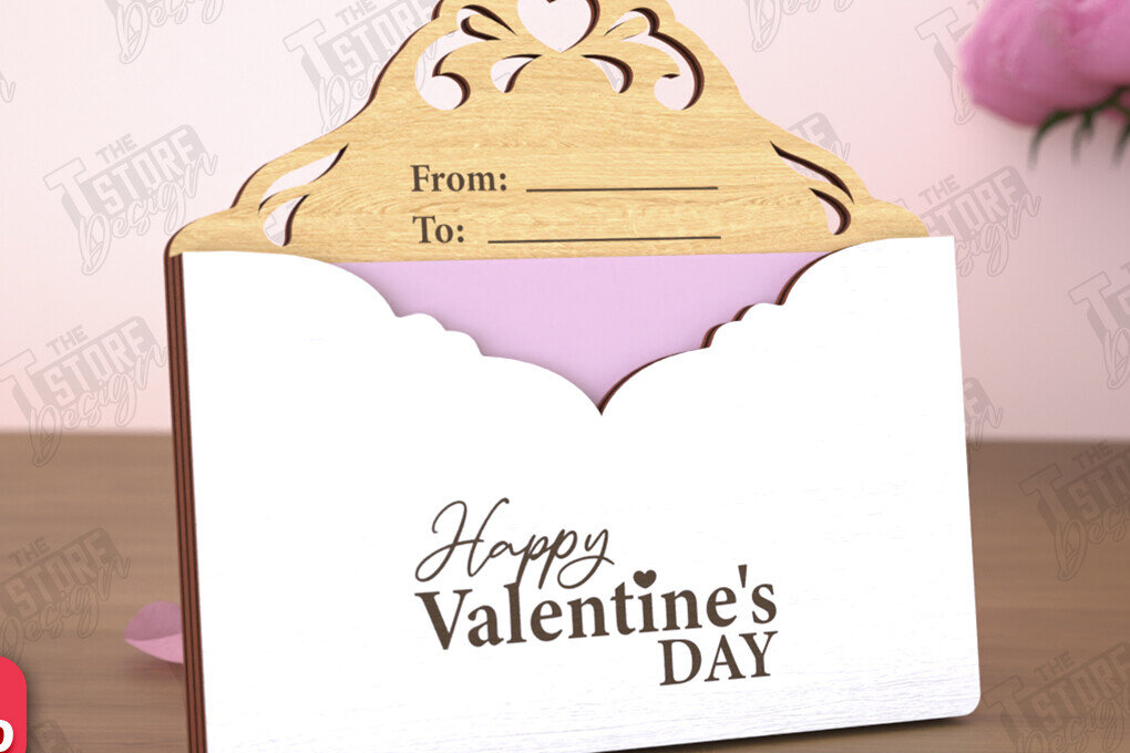 Intra απο ξύλο plywood 3mm-4mm πάχος – Κάτοχος δωροκάρτας για την ημέρα του Αγίου Βαλεντίνου | Δώρο Δίασταση  20x20 cm INTRAFABR-110259589