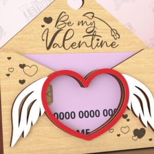 Intra απο ξύλο plywood 3mm-4mm πάχος – Κάτοχος δωροκάρτας για την ημέρα του Αγίου Βαλεντίνου | Δώρο Δίασταση  20x20 cm INTRAFABR-110259594