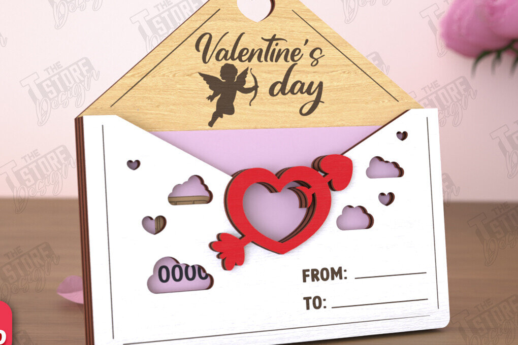 Intra απο ξύλο plywood 3mm-4mm πάχος – Κάτοχος δωροκάρτας για την ημέρα του Αγίου Βαλεντίνου | Δώρο Δίασταση  20x20 cm INTRAFABR-110259561