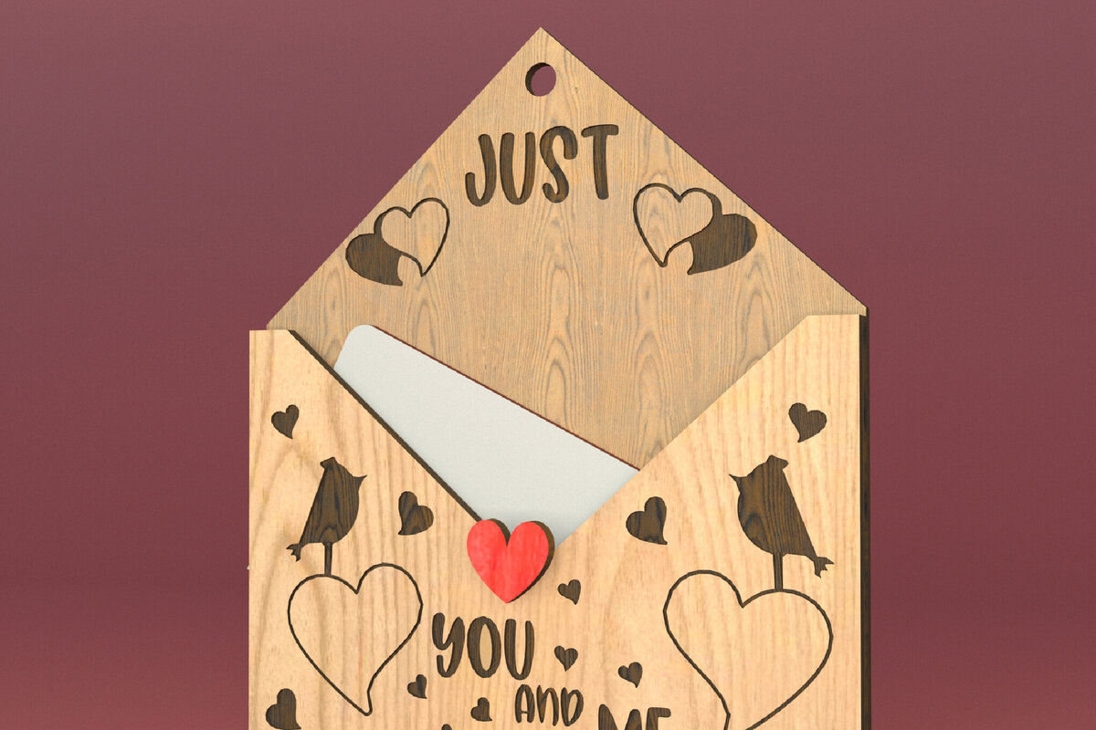 Intra απο ξύλο plywood 3mm-4mm πάχος – Δωροθήκη για την ημέρα του Αγίου Βαλεντίνου. Λέιζερ Δίασταση  20x20 cm INTRAFABR-82897678