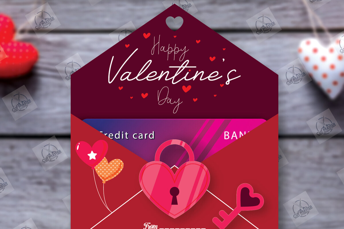 Intra απο ξύλο plywood 3mm-4mm πάχος – Κάτοχος δωροκάρτας για την ημέρα του Αγίου Βαλεντίνου Δίασταση  20x20 cm INTRAFABR-113939412