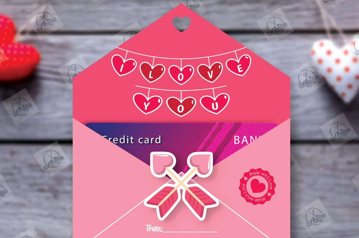 Intra απο ξύλο plywood 3mm-4mm πάχος – Κάτοχος δωροκάρτας για την ημέρα του Αγίου Βαλεντίνου Δίασταση  20x20 cm INTRAFABR-113939427