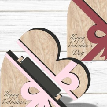 Intra απο ξύλο plywood 3mm-4mm πάχος – Κάτοχος δωροκάρτας για την Ημέρα του Αγίου Βαλεντίνου Δίασταση  20x20 cm INTRAFABR-86834430 - Image 1