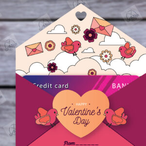 Intra απο ξύλο plywood 3mm-4mm πάχος – Κάτοχος δωροκάρτας για την ημέρα του Αγίου Βαλεντίνου Δίασταση  20x20 cm INTRAFABR-113939279