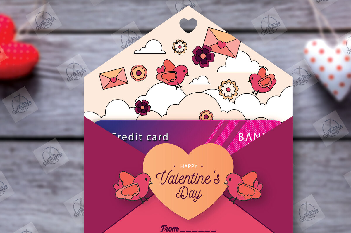 Intra απο ξύλο plywood 3mm-4mm πάχος – Κάτοχος δωροκάρτας για την ημέρα του Αγίου Βαλεντίνου Δίασταση  20x20 cm INTRAFABR-113939279