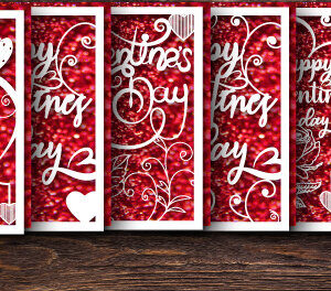 Intra απο ξύλο plywood 3mm-4mm πάχος – Δωροκάρτα για την Ημέρα του Αγίου Βαλεντίνου Πακέτο 845 Δίασταση  20x20 cm INTRAFABR-87318247