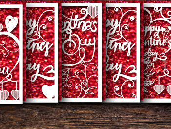 Intra απο ξύλο plywood 3mm-4mm πάχος – Δωροκάρτα για την Ημέρα του Αγίου Βαλεντίνου Πακέτο 845 Δίασταση  20x20 cm INTRAFABR-87318247 - Image 1