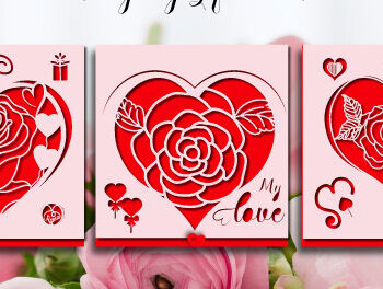 Intra απο ξύλο plywood 3mm-4mm πάχος – Δωροκάρτα για την Ημέρα του Αγίου Βαλεντίνου Πακέτο 858 Δίασταση  20x20 cm INTRAFABR-87535956 - Image 4