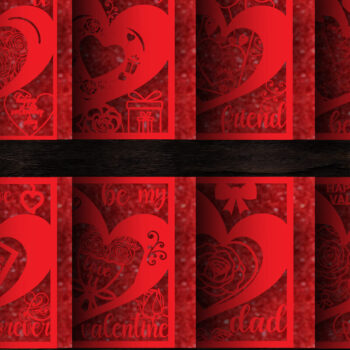 Intra απο ξύλο plywood 3mm-4mm πάχος – Δωροκάρτα για την Ημέρα του Αγίου Βαλεντίνου Πακέτο 865 Δίασταση  20x20 cm INTRAFABR-88766240 - Image 2