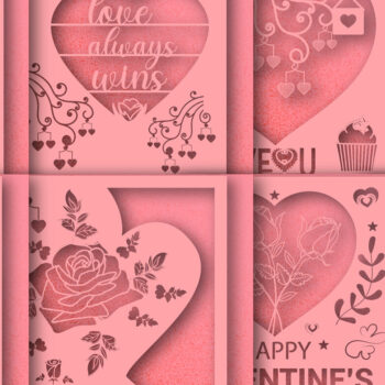 Intra απο ξύλο plywood 3mm-4mm πάχος – Δωροκάρτα για την Ημέρα του Αγίου Βαλεντίνου Πακέτο 872 Δίασταση  20x20 cm INTRAFABR-88981107 - Image 2