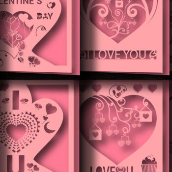 Intra απο ξύλο plywood 3mm-4mm πάχος – Δωροκάρτα για την Ημέρα του Αγίου Βαλεντίνου Πακέτο 872 Δίασταση  20x20 cm INTRAFABR-88981107 - Image 4