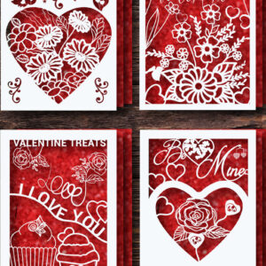 Intra απο ξύλο plywood 3mm-4mm πάχος – Δωροκάρτα για την Ημέρα του Αγίου Βαλεντίνου Bundle1002 Δίασταση  20x20 cm INTRAFABR-88145966