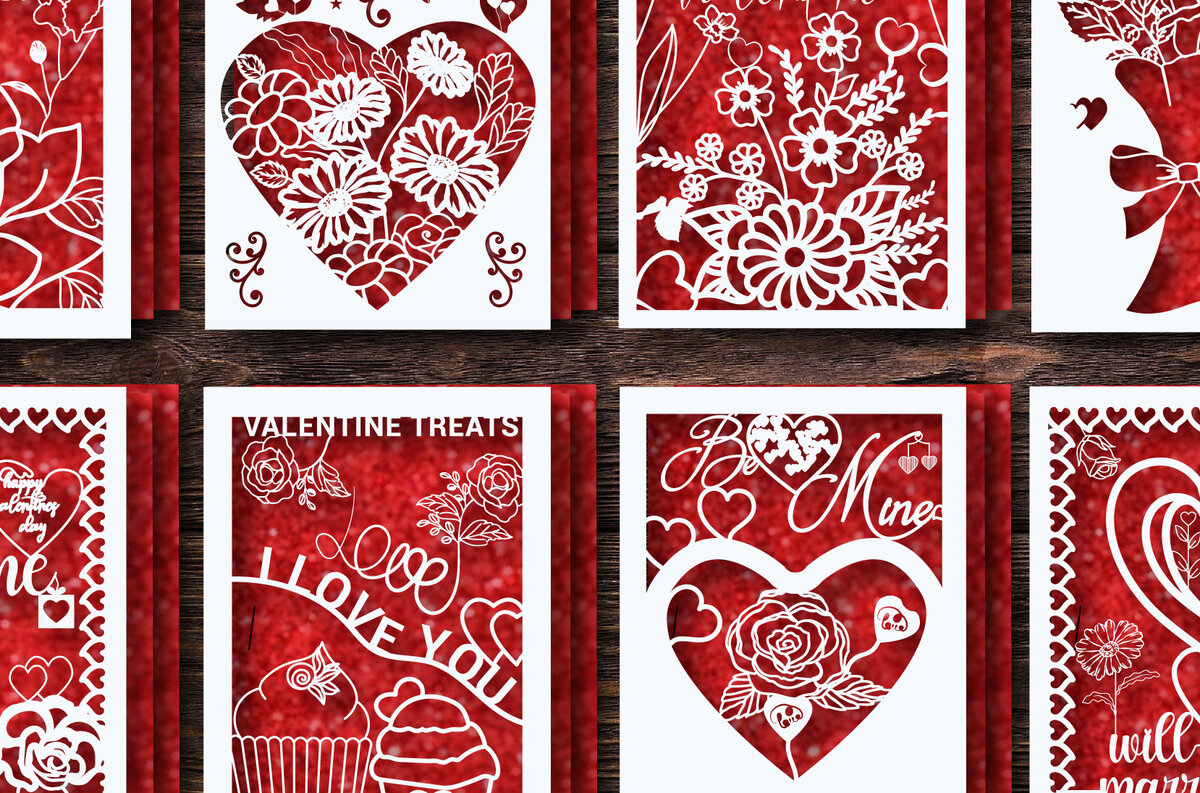 Intra απο ξύλο plywood 3mm-4mm πάχος – Δωροκάρτα για την Ημέρα του Αγίου Βαλεντίνου Bundle1002 Δίασταση  20x20 cm INTRAFABR-88145966