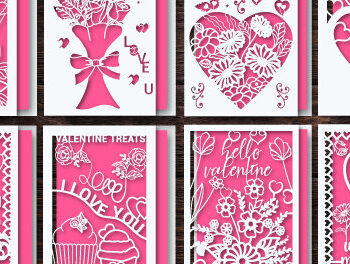 Intra απο ξύλο plywood 3mm-4mm πάχος – Δωροκάρτα για την Ημέρα του Αγίου Βαλεντίνου Bundle1002 Δίασταση  20x20 cm INTRAFABR-88145966 - Image 2