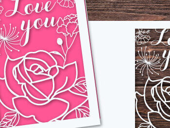 Intra απο ξύλο plywood 3mm-4mm πάχος – Δωροκάρτα για την Ημέρα του Αγίου Βαλεντίνου Bundle1002 Δίασταση  20x20 cm INTRAFABR-88145966 - Image 6