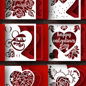 Intra απο ξύλο plywood 3mm-4mm πάχος – Δωροκάρτα για την Ημέρα του Αγίου Βαλεντίνου Bundle1004 Δίασταση  20x20 cm INTRAFABR-88493029 - Image 1