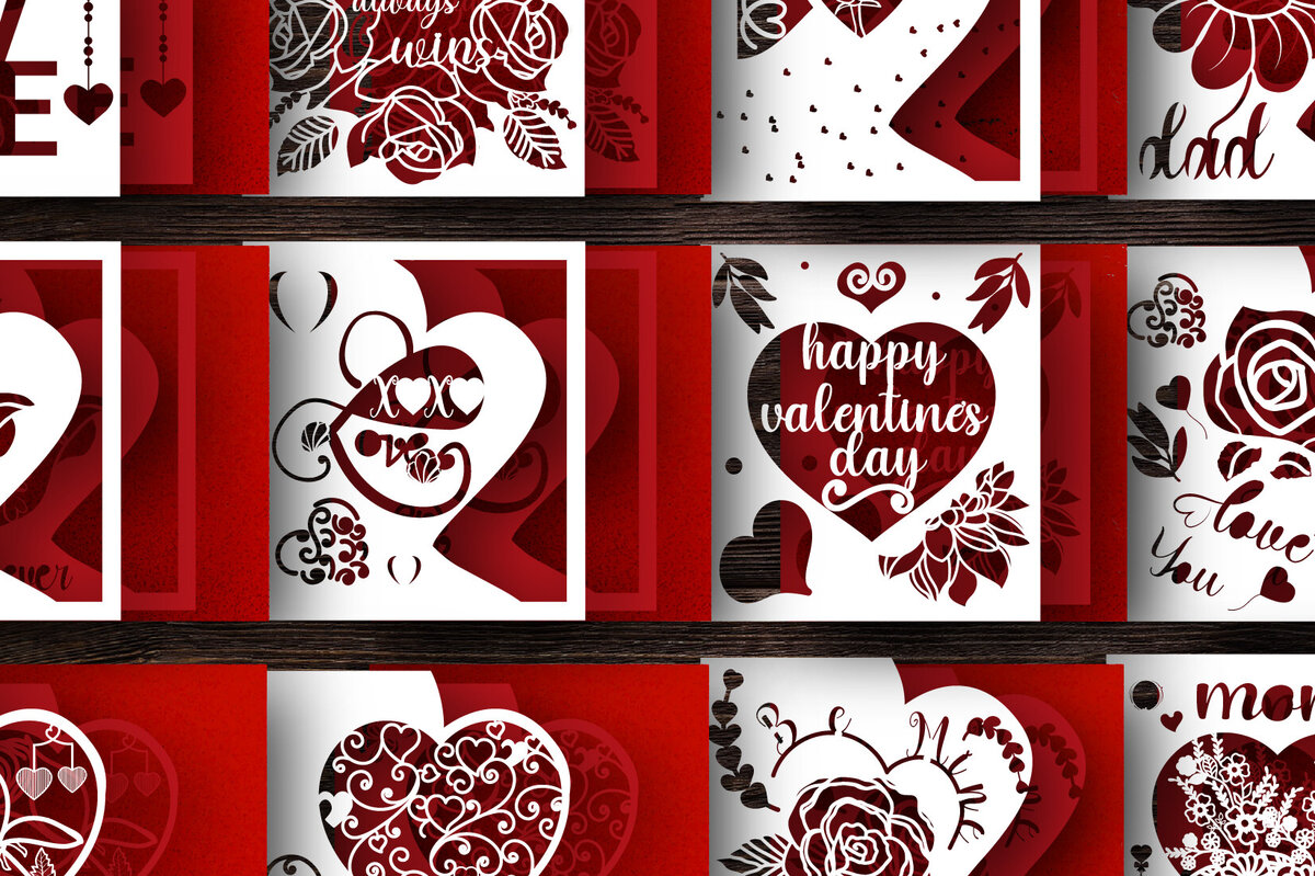 Intra απο ξύλο plywood 3mm-4mm πάχος – Δωροκάρτα για την Ημέρα του Αγίου Βαλεντίνου Bundle1004 Δίασταση  20x20 cm INTRAFABR-88493029