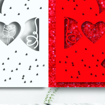 Intra απο ξύλο plywood 3mm-4mm πάχος – Δωροκάρτα για την Ημέρα του Αγίου Βαλεντίνου Bundle1004 Δίασταση  20x20 cm INTRAFABR-88493029 - Image 7