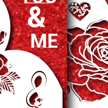 Intra απο ξύλο plywood 3mm-4mm πάχος – Δωροκάρτα για την Ημέρα του Αγίου Βαλεντίνου Bundle1006 Δίασταση  20x20 cm INTRAFABR-89095058 - Image 4