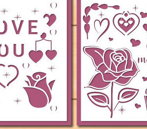 Intra απο ξύλο plywood 3mm-4mm πάχος – Δωροκάρτα για την Ημέρα του Αγίου Βαλεντίνου Bundle1260 Δίασταση  20x20 cm INTRAFABR-112943588