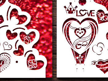 Intra απο ξύλο plywood 3mm-4mm πάχος – Δωροκάρτα για την Ημέρα του Αγίου Βαλεντίνου Bundle1368 Δίασταση  20x20 cm INTRAFABR-115159535 - Image 1