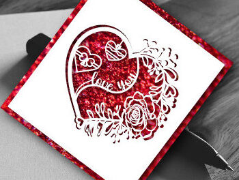 Intra απο ξύλο plywood 3mm-4mm πάχος – Δωροκάρτα για την Ημέρα του Αγίου Βαλεντίνου Bundle1404 Δίασταση  20x20 cm INTRAFABR-115635267 - Image 6