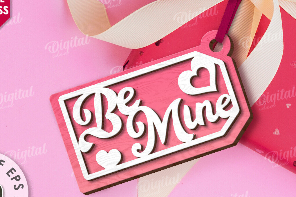 Intra απο ξύλο plywood 3mm-4mm πάχος – Ετικέτα δώρου για την ημέρα του Αγίου Βαλεντίνου Δίασταση  20x20 cm INTRAFABR-113333908