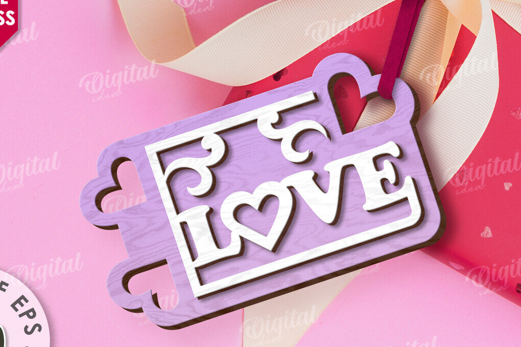 Intra απο ξύλο plywood 3mm-4mm πάχος – Ετικέτα δώρου για την ημέρα του Αγίου Βαλεντίνου Δίασταση  20x20 cm INTRAFABR-113334221