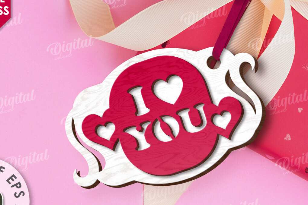 Intra απο ξύλο plywood 3mm-4mm πάχος – Ετικέτα δώρου για την ημέρα του Αγίου Βαλεντίνου Δίασταση  20x20 cm INTRAFABR-113335147