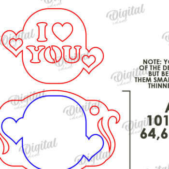 Intra απο ξύλο plywood 3mm-4mm πάχος – Ετικέτα δώρου για την ημέρα του Αγίου Βαλεντίνου Δίασταση  20x20 cm INTRAFABR-113335147 - Image 3
