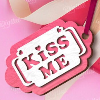 Intra απο ξύλο plywood 3mm-4mm πάχος – Ετικέτα δώρου για την ημέρα του Αγίου Βαλεντίνου Δίασταση  20x20 cm INTRAFABR-113335269 - Image 1