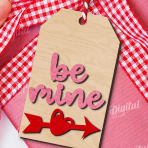 Intra απο ξύλο plywood 3mm-4mm πάχος – Ετικέτα δώρου για την ημέρα του Αγίου Βαλεντίνου Δίασταση  20x20 cm INTRAFABR-110182154