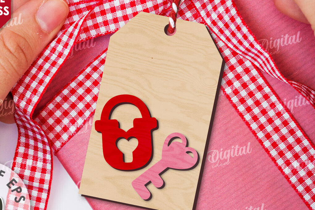 Intra απο ξύλο plywood 3mm-4mm πάχος – Ετικέτα δώρου για την ημέρα του Αγίου Βαλεντίνου Δίασταση  20x20 cm INTRAFABR-110182441