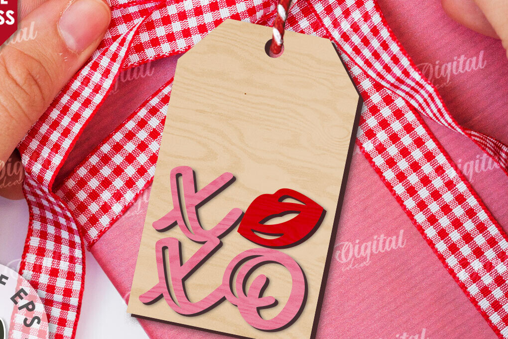 Intra απο ξύλο plywood 3mm-4mm πάχος – Ετικέτα δώρου για την ημέρα του Αγίου Βαλεντίνου Δίασταση  20x20 cm INTRAFABR-110182521