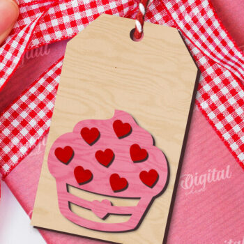 Intra απο ξύλο plywood 3mm-4mm πάχος – Ετικέτες δώρου για την ημέρα του Αγίου Βαλεντίνου Πακέτο LaserCut Δίασταση  20x20 cm INTRAFABR-110245865 - Image 8