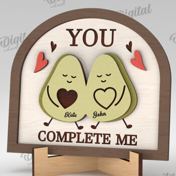 Intra απο ξύλο plywood 3mm-4mm πάχος – Δώρα για την Ημέρα του Αγίου Βαλεντίνου Πακέτο κοπής με λέιζερ Δίασταση  20x20 cm INTRAFABR-112892679 - Image 1