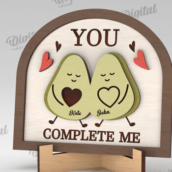 Intra απο ξύλο plywood 3mm-4mm πάχος – Δώρα για την Ημέρα του Αγίου Βαλεντίνου Πακέτο κοπής με λέιζερ Δίασταση  20x20 cm INTRAFABR-112892679 - Image 3