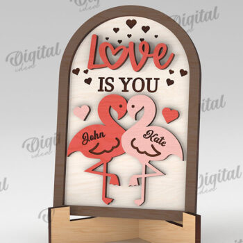 Intra απο ξύλο plywood 3mm-4mm πάχος – Δώρα για την Ημέρα του Αγίου Βαλεντίνου Πακέτο κοπής με λέιζερ Δίασταση  20x20 cm INTRAFABR-112892679 - Image 9