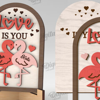 Intra απο ξύλο plywood 3mm-4mm πάχος – Δώρα για την Ημέρα του Αγίου Βαλεντίνου Πακέτο κοπής με λέιζερ Δίασταση  20x20 cm INTRAFABR-112892679 - Image 10