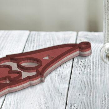 Intra απο ξύλο plywood 3mm-4mm πάχος – Πρότυπο κοπής Gnome ημέρας του Αγίου Βαλεντίνου Δίασταση  20x20 cm INTRAFABR-86686578 - Image 3