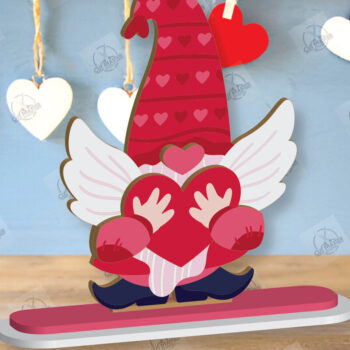 Intra απο ξύλο plywood 3mm-4mm πάχος – Πακέτο κοπής με λέιζερ Gnome για την ημέρα του Αγίου Βαλεντίνου Δίασταση 20x20 cm INTRAFABR-113328662 - Image 7