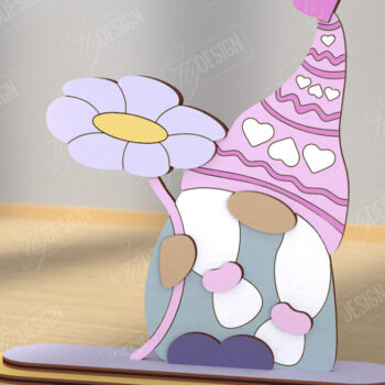 Intra απο ξύλο plywood 3mm-4mm πάχος – Gnome του Αγίου Βαλεντίνου | Επιτραπέζιο αγαλματίδιο Δίασταση  20x20 cm INTRAFABR-110119532 - Image 2